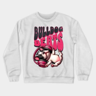 Bulldog Groove – Cool Music-Themed Canine Tee Crewneck Sweatshirt